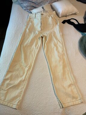 S.O.N.G Light Beige Carpenter 90s Boyfriend Jean
